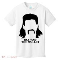 Respect The Mullet It's Mullet Time Funny Redneck Mullet Kids T-Shirt thumb 0