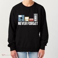 Retro Tech Never Forget Floppy Disk Gift 80s Nostalgia Women's Sweatshirt thumb 0