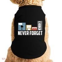 Retro Tech Never Forget Floppy Disk Gift 80s Nostalgia Doggie Tank thumb 0