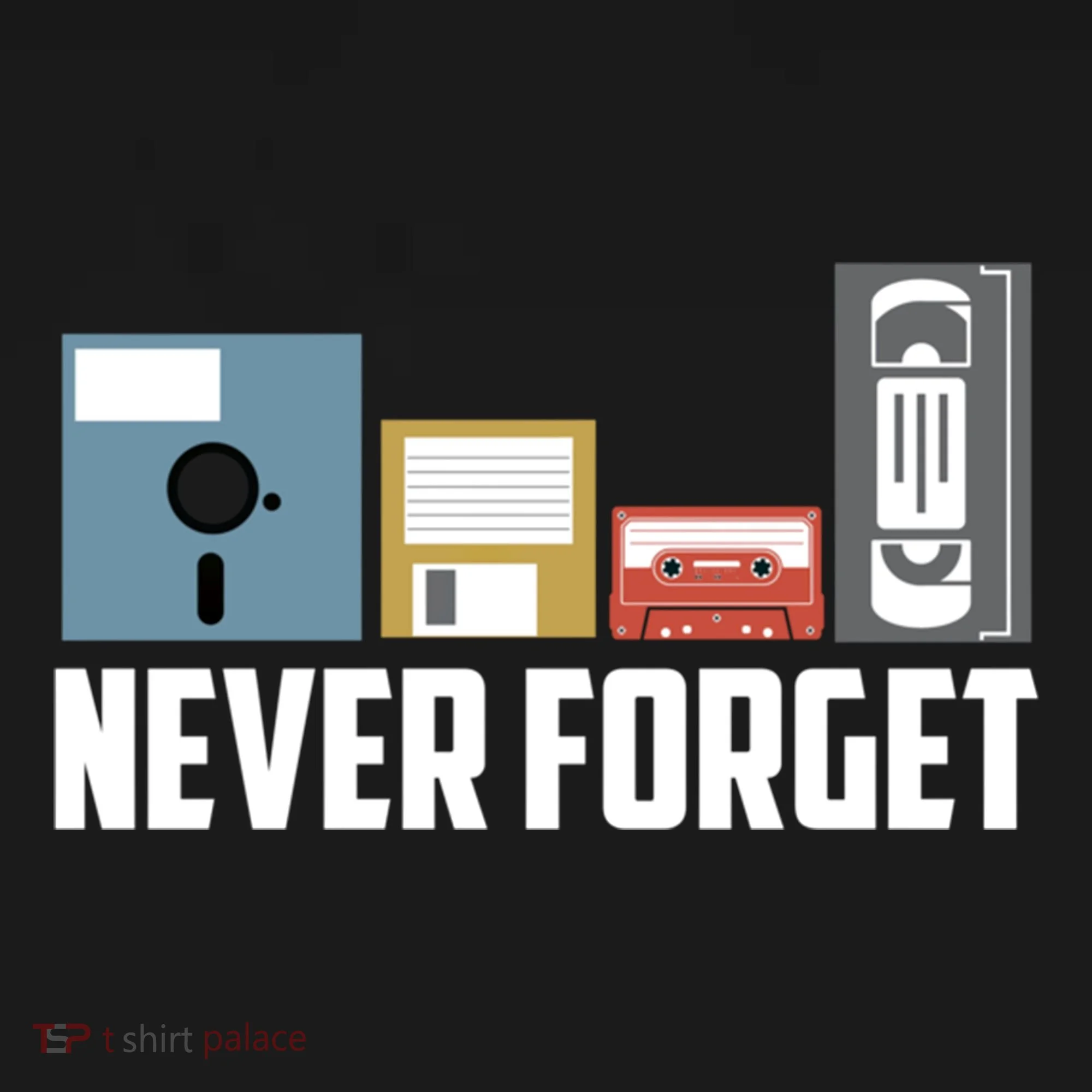 Retro Tech Never Forget Floppy Disk Gift 80s Nostalgia Doggie Tank