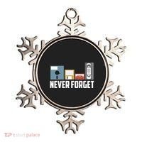 Retro Tech Never Forget Floppy Disk Gift 80s Nostalgia Ornament thumb 0