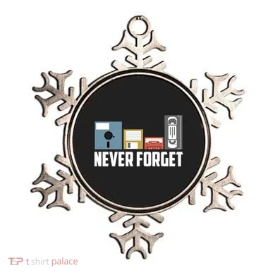 Retro Tech Never Forget Floppy Disk Gift 80s Nostalgia Ornament