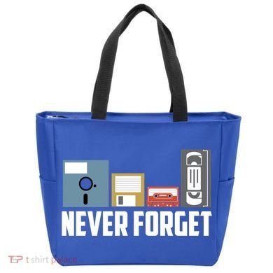 Retro Tech Never Forget Floppy Disk Gift 80s Nostalgia Tote Bag