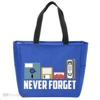 Retro Tech Never Forget Floppy Disk Gift 80s Nostalgia Tote Bag thumb 0