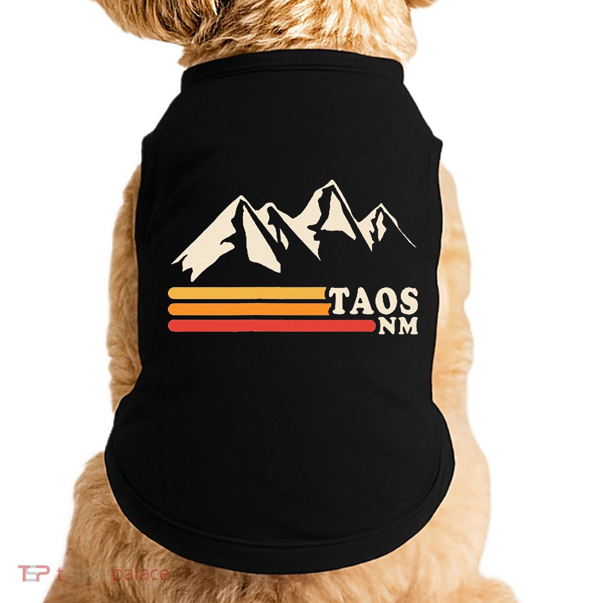 Retro Taos New Mexico Nm Mountains Ski Doggie Tank