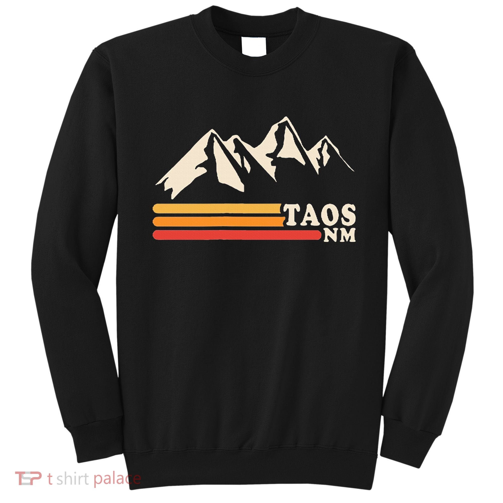 Retro Taos New Mexico Nm Mountains Ski Sweatshirt