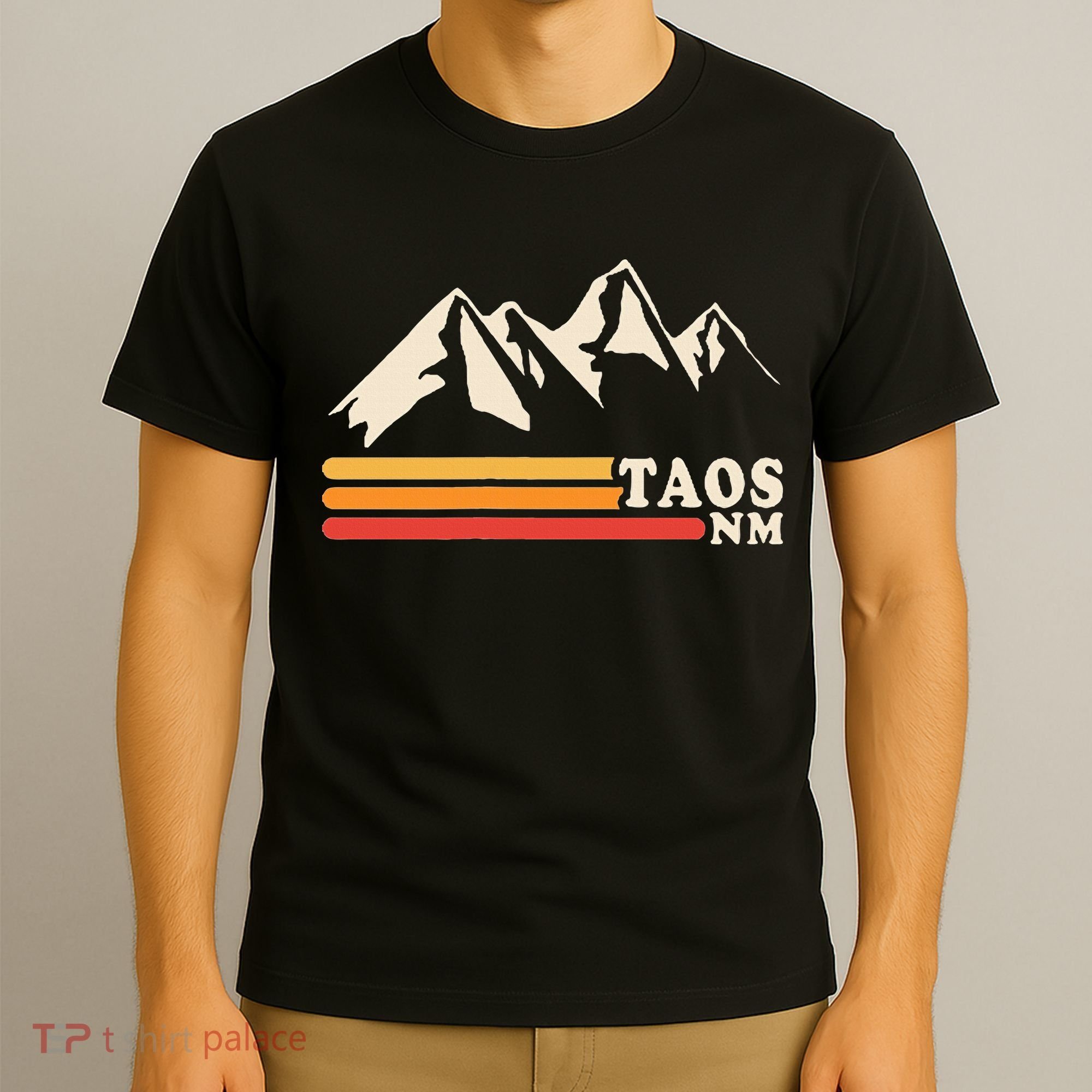 Retro Taos New Mexico Nm Mountains Ski T-Shirt