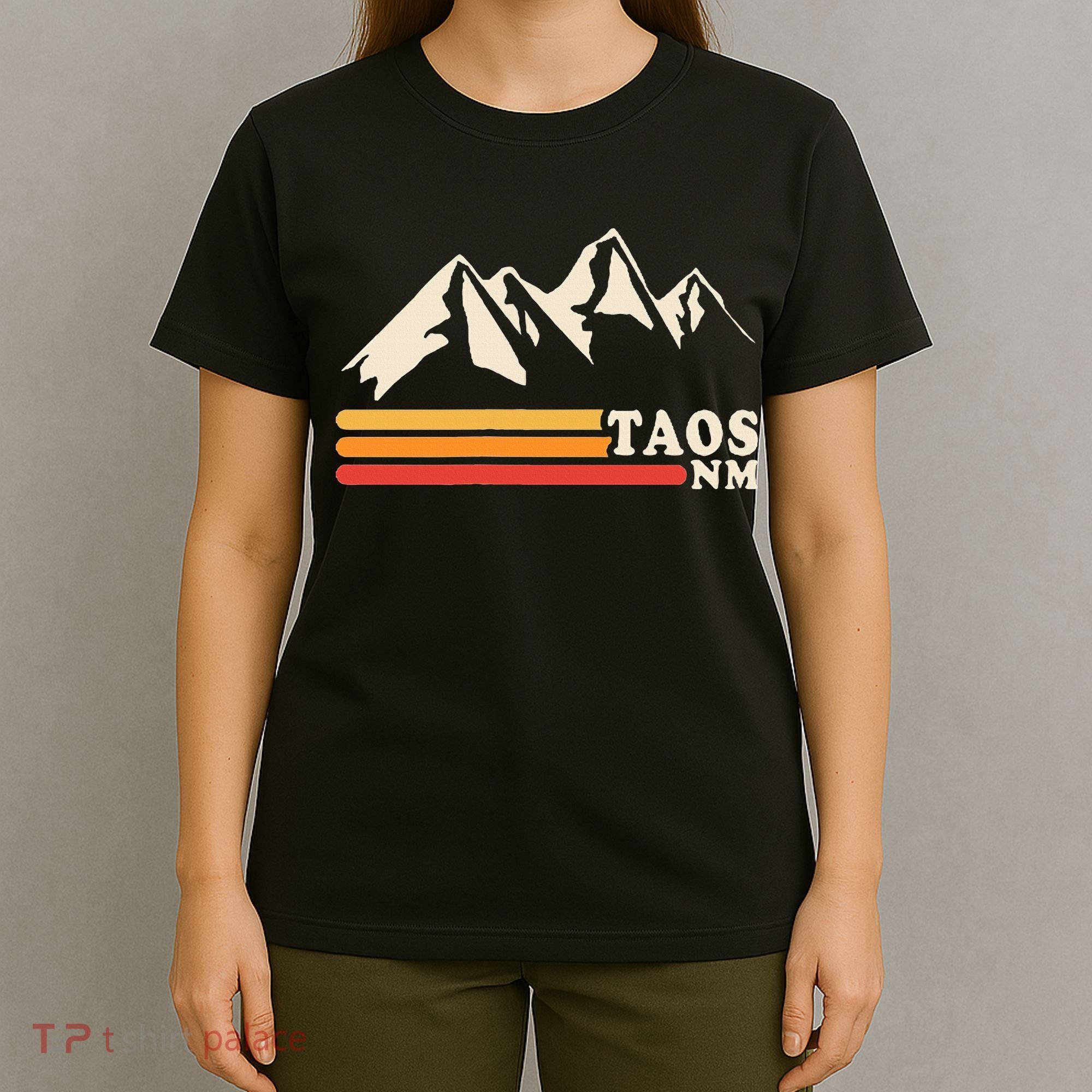 Retro Taos New Mexico Nm Mountains Ski T-Shirt