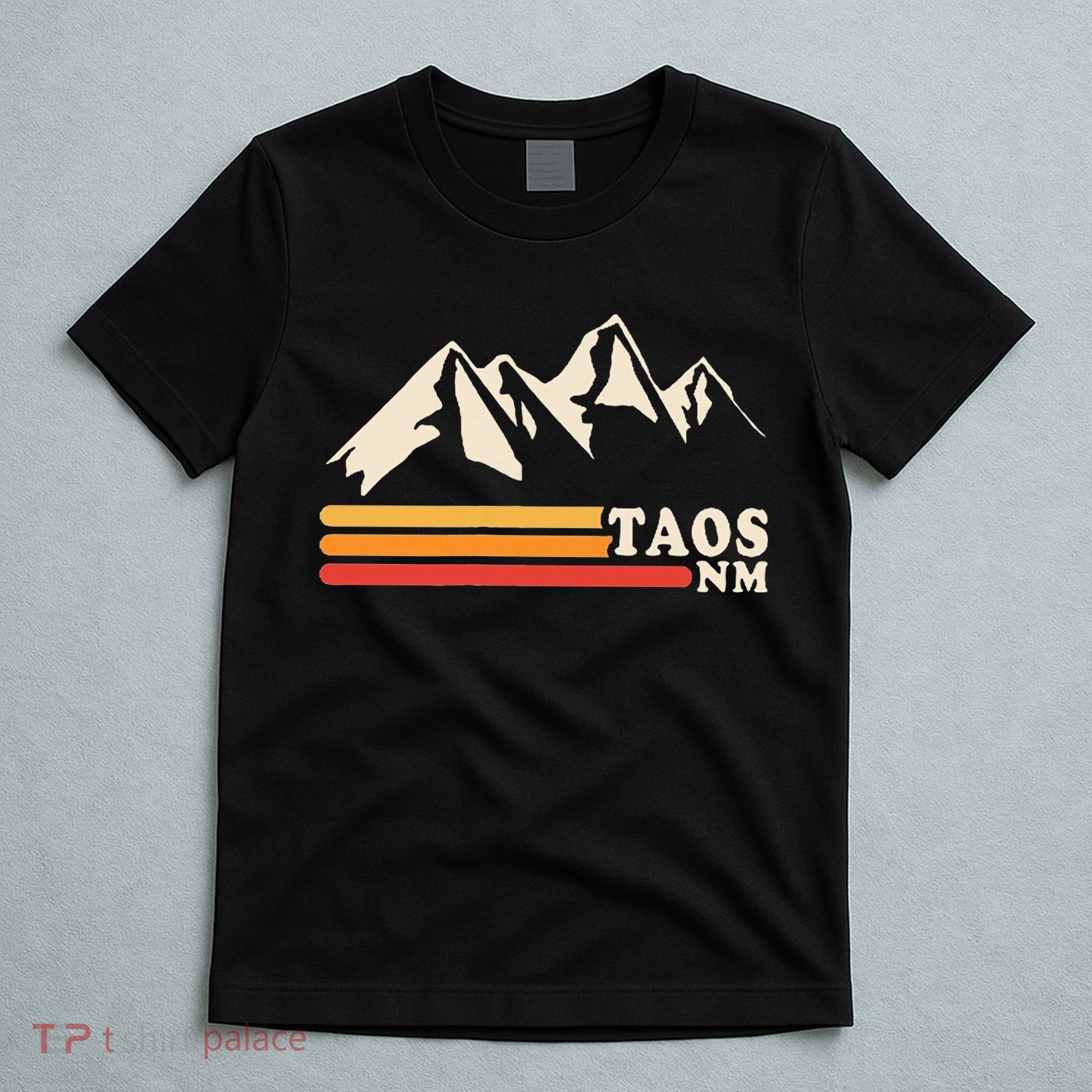 Retro Taos New Mexico Nm Mountains Ski T-Shirt