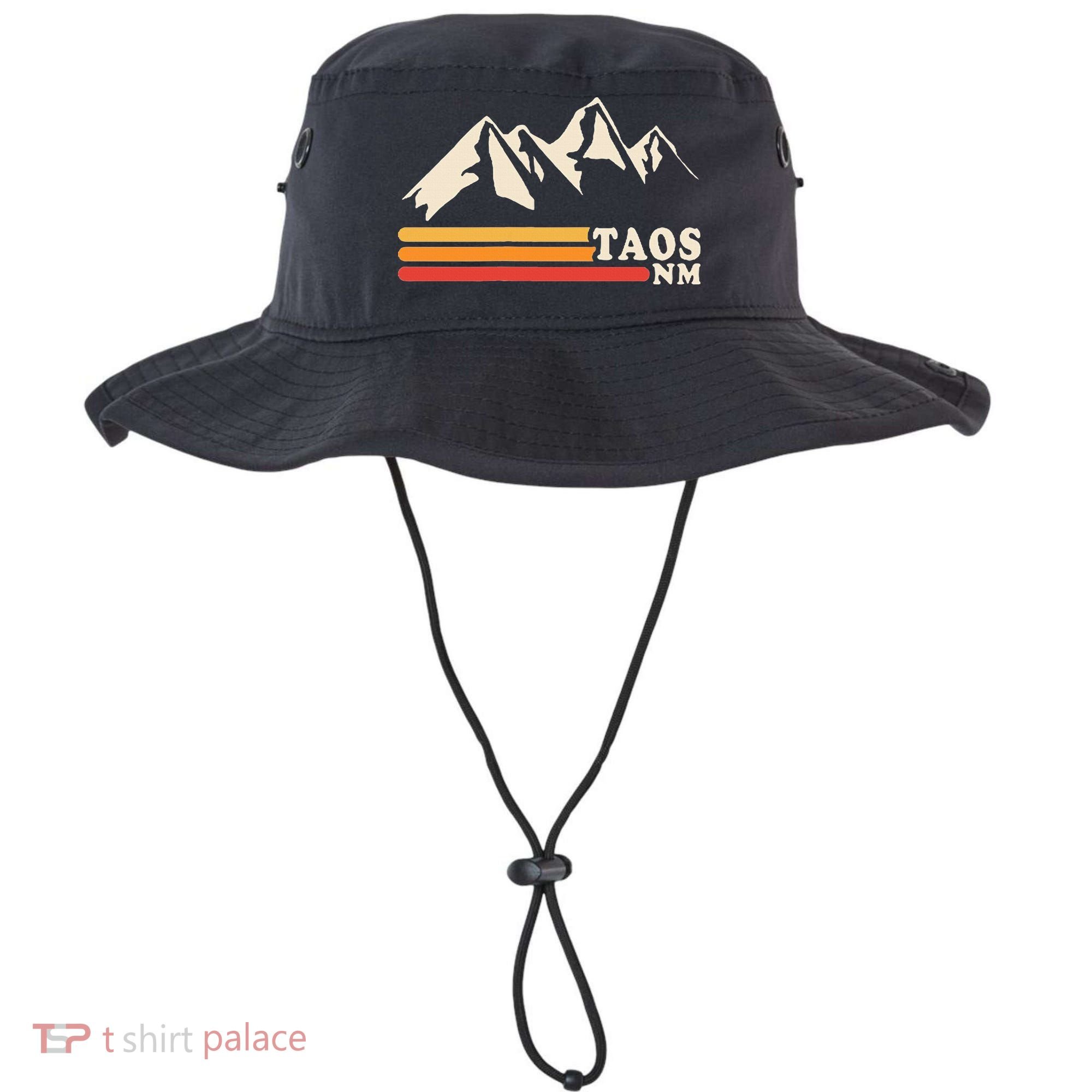Retro Taos New Mexico Nm Mountains Ski Bucket Hat