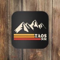 Retro Taos New Mexico Nm Mountains Ski Coaster thumb 0