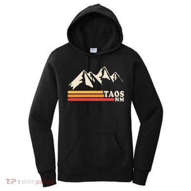 Retro Taos New Mexico Nm Mountains Ski Women's Hoodie