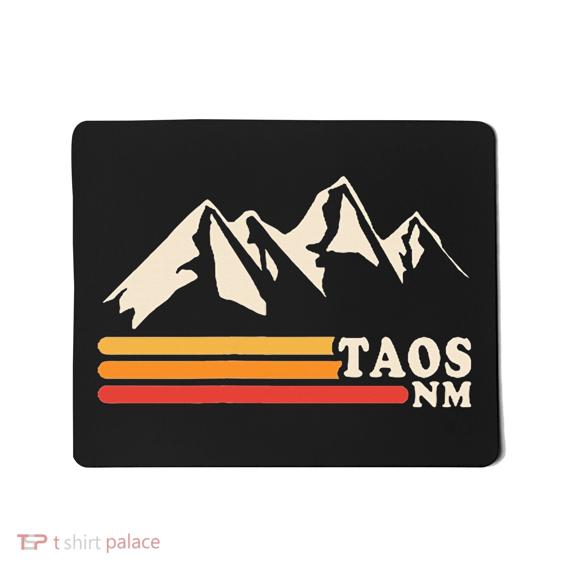 Retro Taos New Mexico Nm Mountains Ski Mousepad
