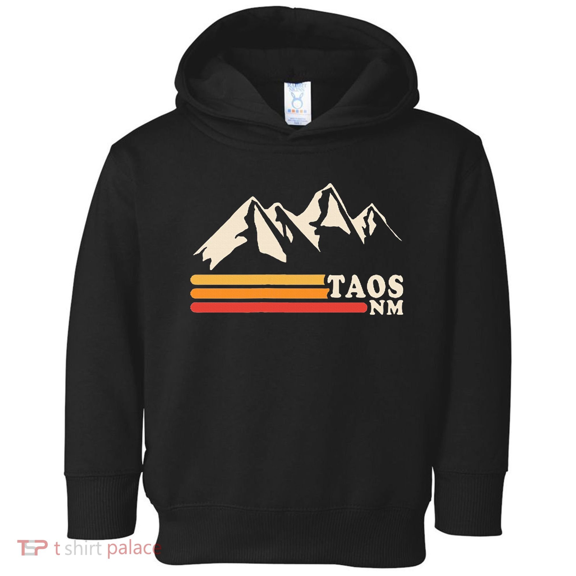 Retro Taos New Mexico Nm Mountains Ski Toddler Hoodie