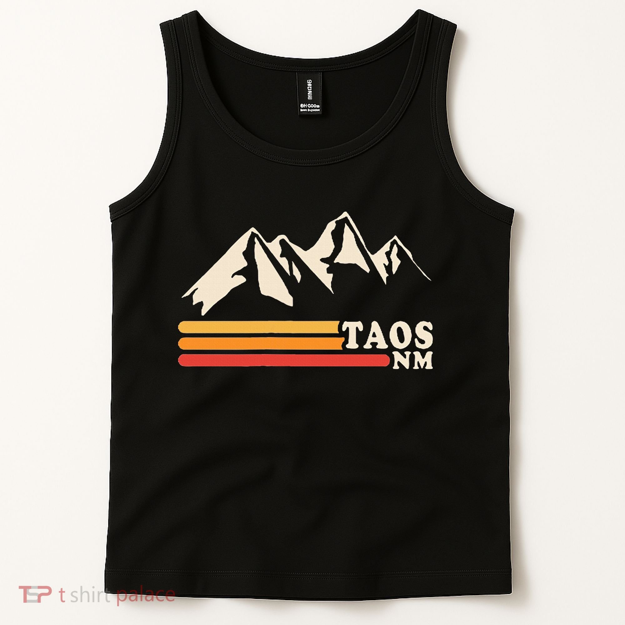 Retro Taos New Mexico Nm Mountains Ski Tank Top