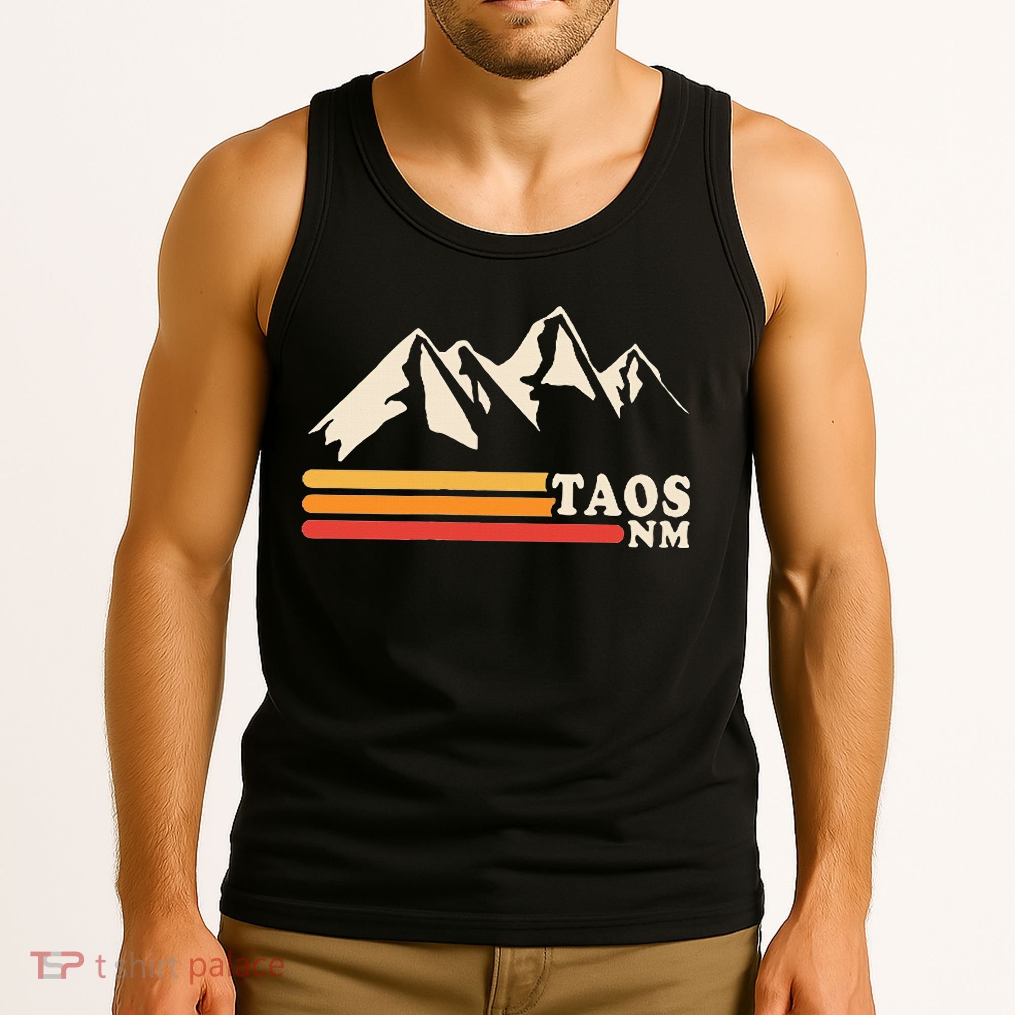 Retro Taos New Mexico Nm Mountains Ski Tank Top