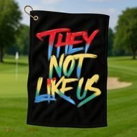 Retro They Not Like Us Apparel Gifts Golf Towel thumb 1