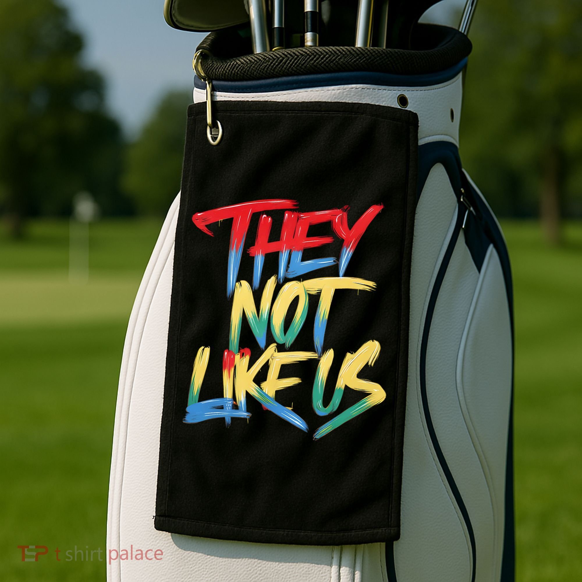 Retro They Not Like Us Apparel Gifts Golf Towel