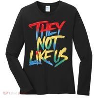 Retro They Not Like Us Apparel Gifts Women's Long Sleeve Shirt thumb 0