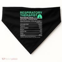 Respiratory Therapist Nutritional Facts Lungs Therapy USA-Made Doggie Bandana thumb 0