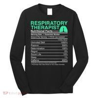 Respiratory Therapist Nutritional Facts Lungs Therapy Long Sleeve Shirt thumb 0