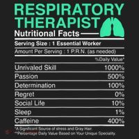 Respiratory Therapist Nutritional Facts Lungs Therapy Beanie thumb 2