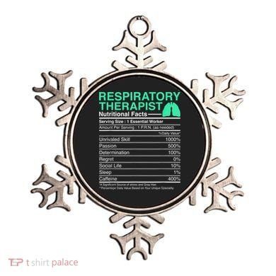 Respiratory Therapist Nutritional Facts Lungs Therapy Ornament