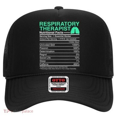 Respiratory Therapist Nutritional Facts Lungs Therapy Hat