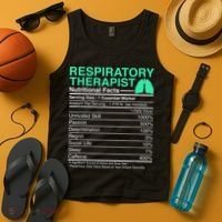 Respiratory Therapist Nutritional Facts Lungs Therapy Tank Top thumb 4