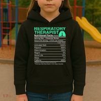 Respiratory Therapist Nutritional Facts Lungs Therapy Kids Hoodie thumb 3