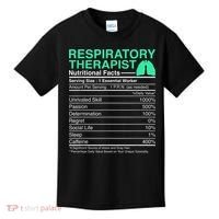 Respiratory Therapist Nutritional Facts Lungs Therapy Kids T-Shirt thumb 0