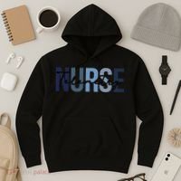 Retro Telemetry Nurse Print For Nursing Student Hoodie thumb 3