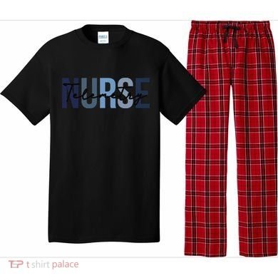Retro Telemetry Nurse Print For Nursing Student Pajama Set