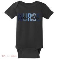 Retro Telemetry Nurse Print For Nursing Student Baby Bodysuit thumb 0