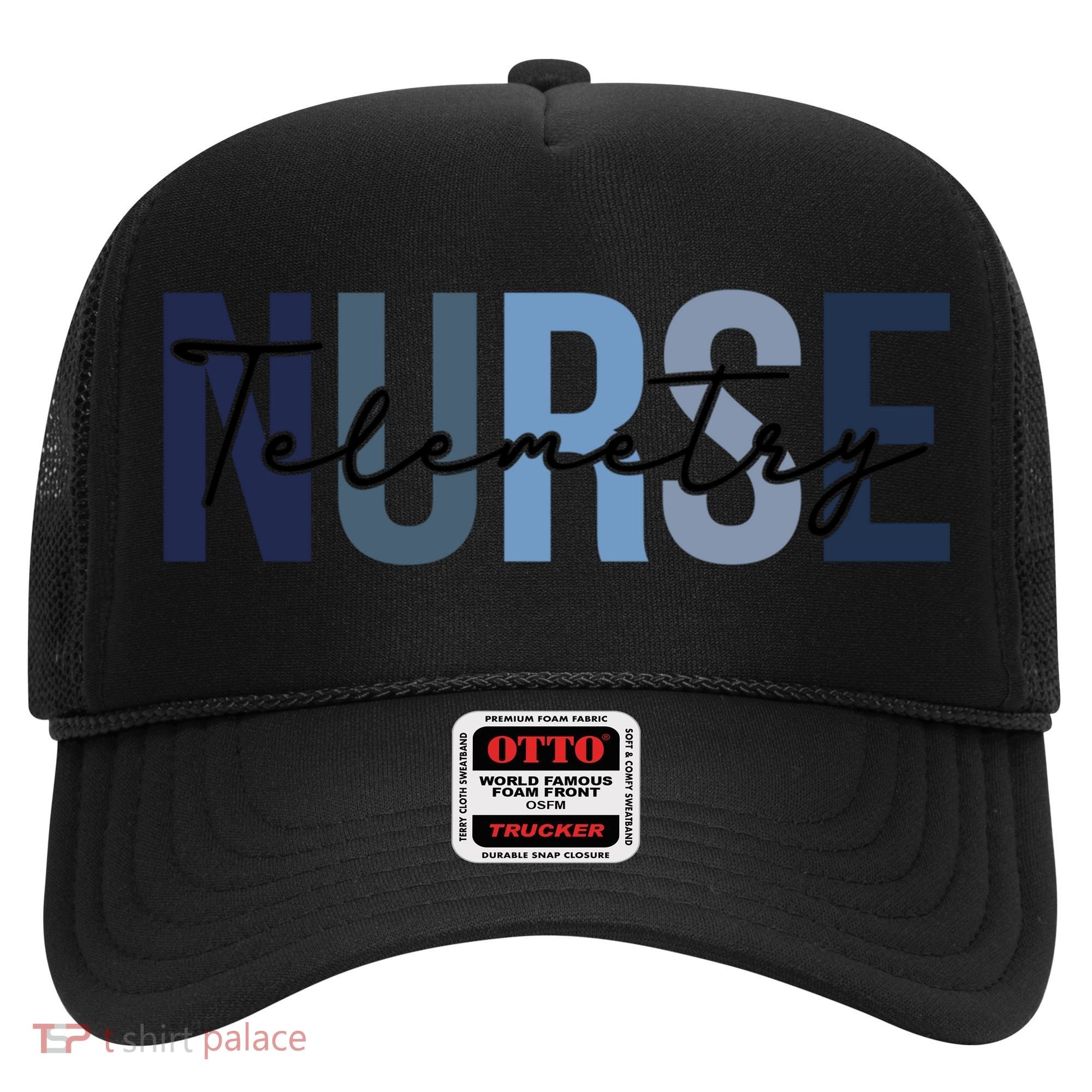 Retro Telemetry Nurse Print For Nursing Student Hat