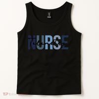 Retro Telemetry Nurse Print For Nursing Student Tank Top thumb 2