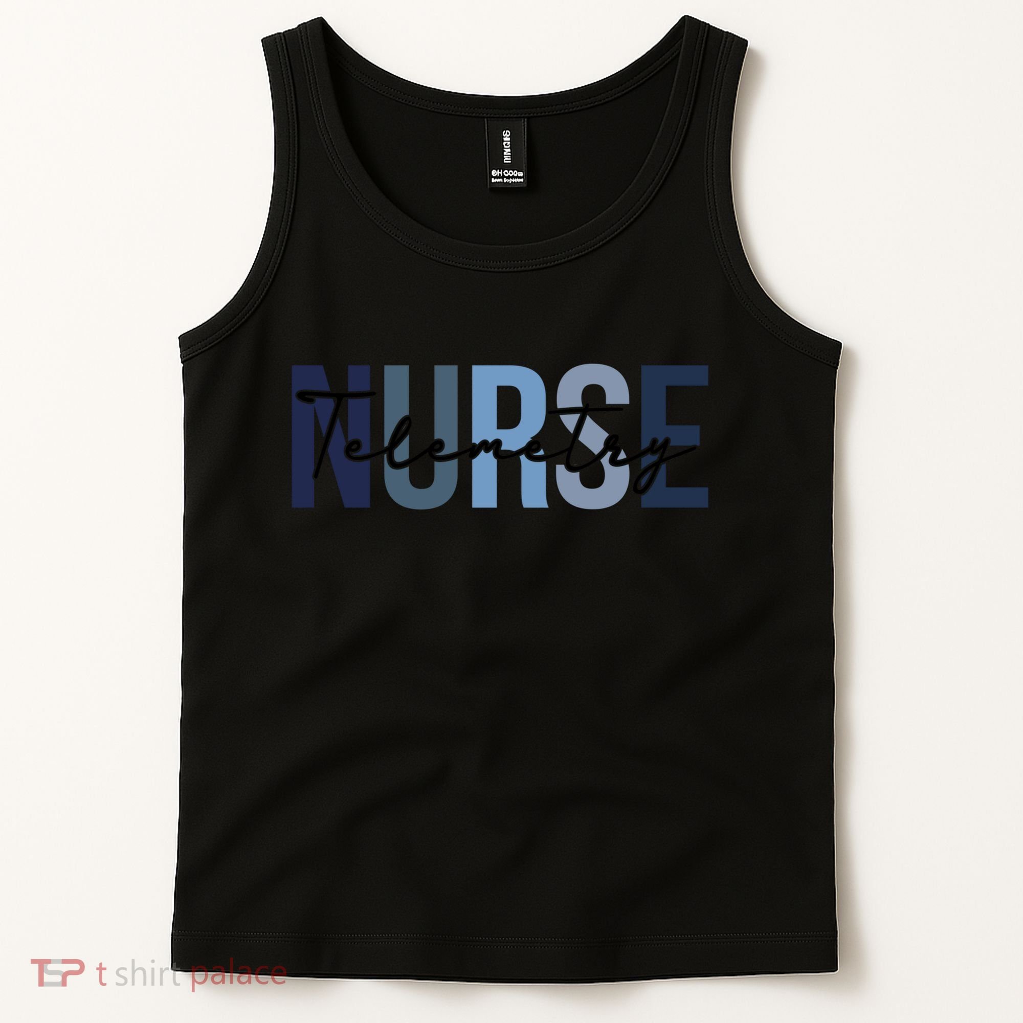 Retro Telemetry Nurse Print For Nursing Student Tank Top