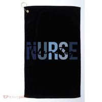 Retro Telemetry Nurse Print For Nursing Student Golf Towel thumb 0