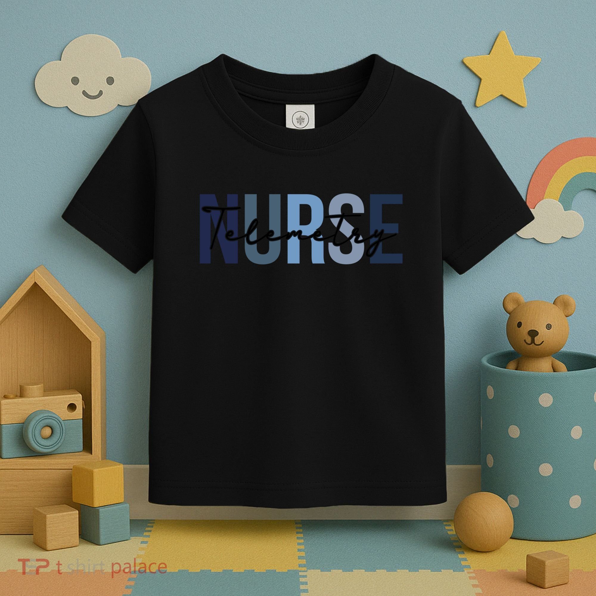 Retro Telemetry Nurse Print For Nursing Student Toddler T-Shirt