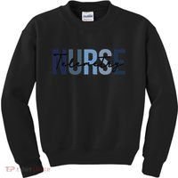 Retro Telemetry Nurse Print For Nursing Student Kids Sweatshirt thumb 0