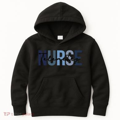 Retro Telemetry Nurse Print For Nursing Student Kids Hoodie
