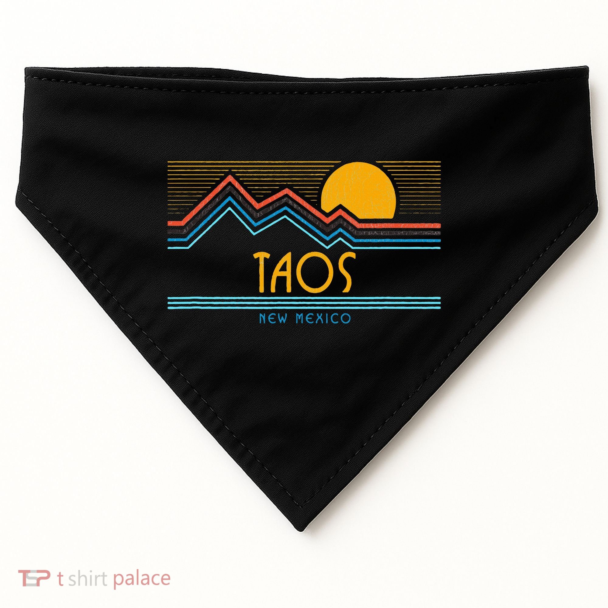 Retro Taos New Mexico USA-Made Doggie Bandana