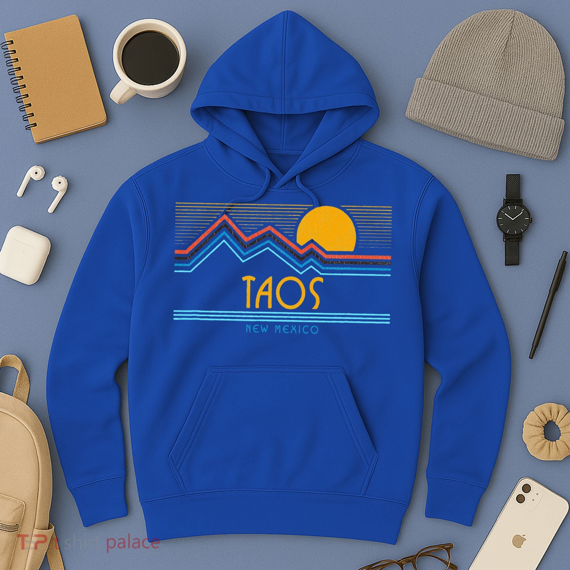 Retro Taos New Mexico Hoodie