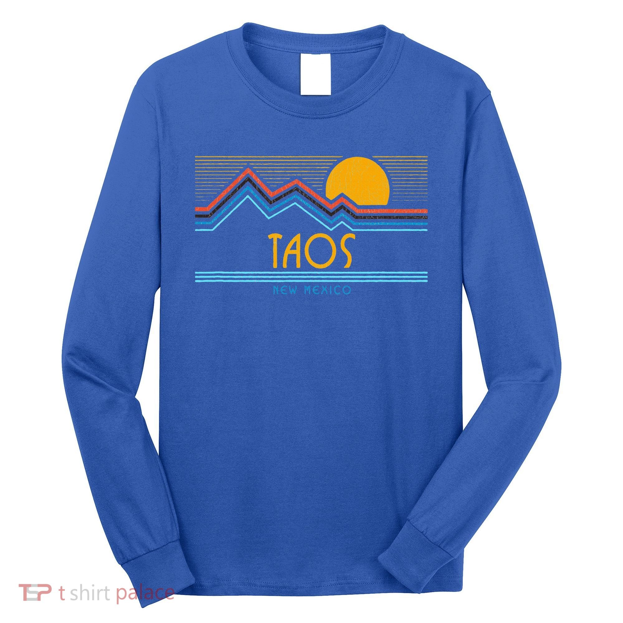 Retro Taos New Mexico Long Sleeve Shirt