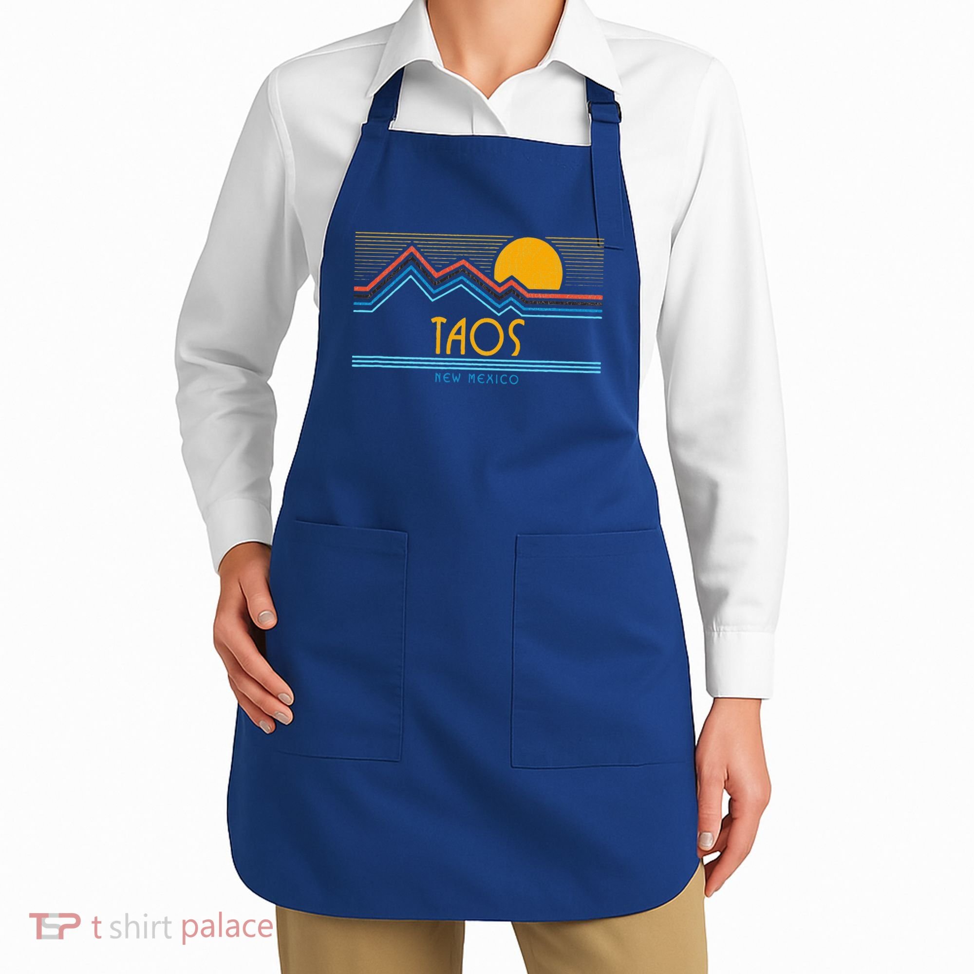 Retro Taos New Mexico Apron