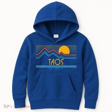 Retro Taos New Mexico Kids Hoodie
