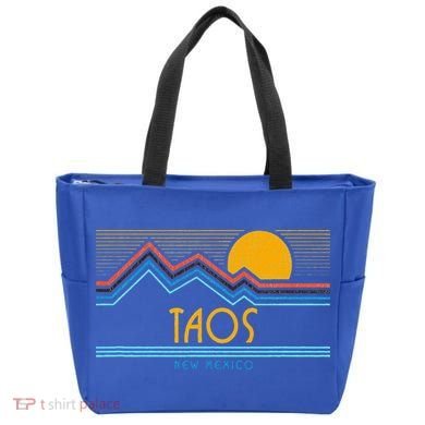 Retro Taos New Mexico Tote Bag