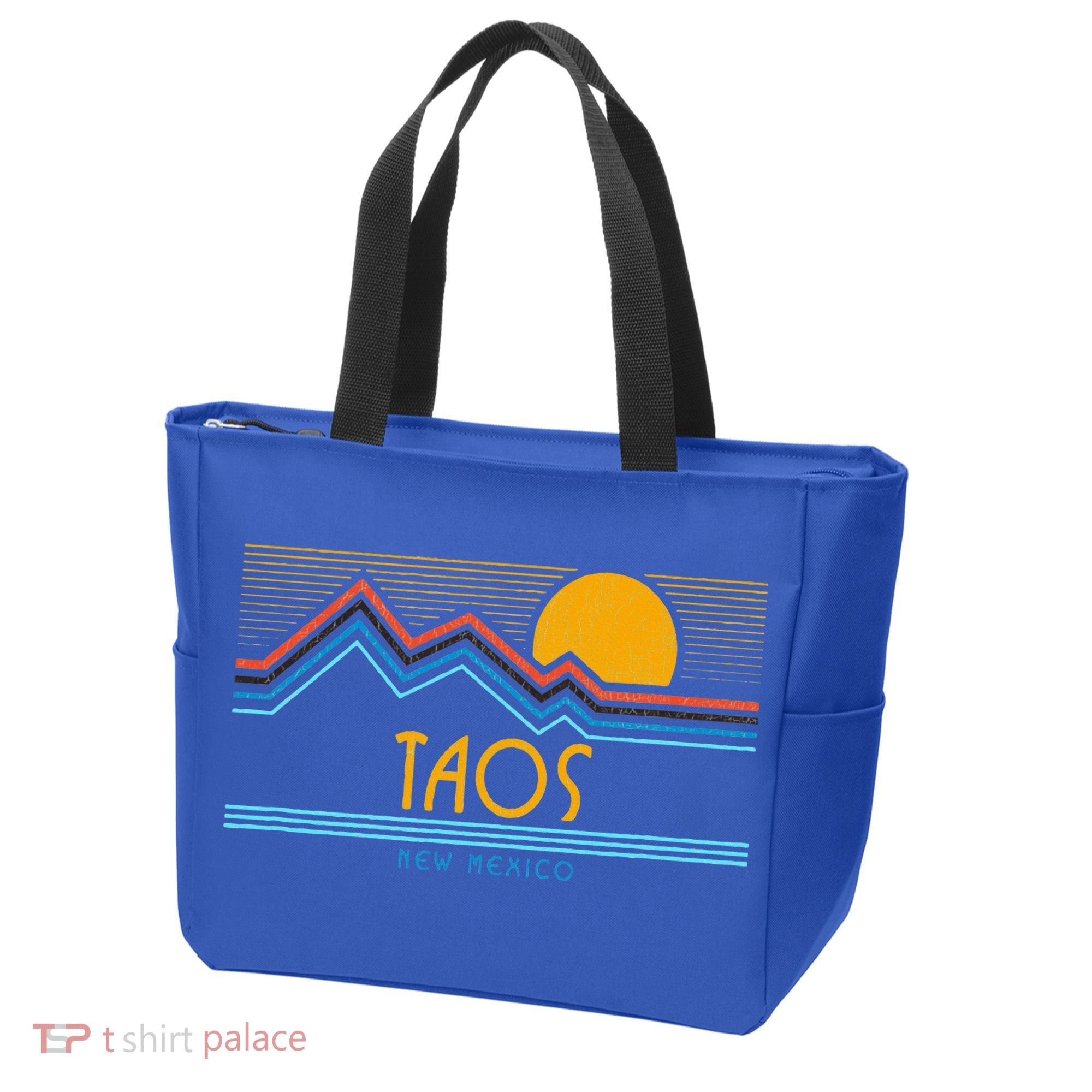 Retro Taos New Mexico Tote Bag