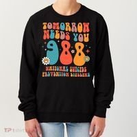 Retro Tomorrow Needs You 988 Suicide Prevention Awareness Women's Sweatshirt thumb 0