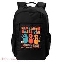 Retro Tomorrow Needs You 988 Suicide Prevention Awareness Backpack thumb 0